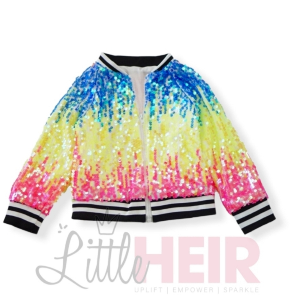 Sequin Bomber Jacket